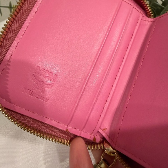 MCM Pink and Tan Women's Wallet - Picture 6 of 12
